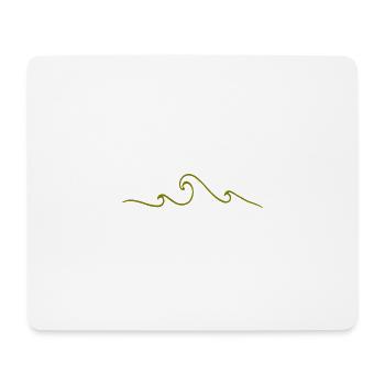 Vagues - Tapis de souris (format paysage) - blanc - Devant