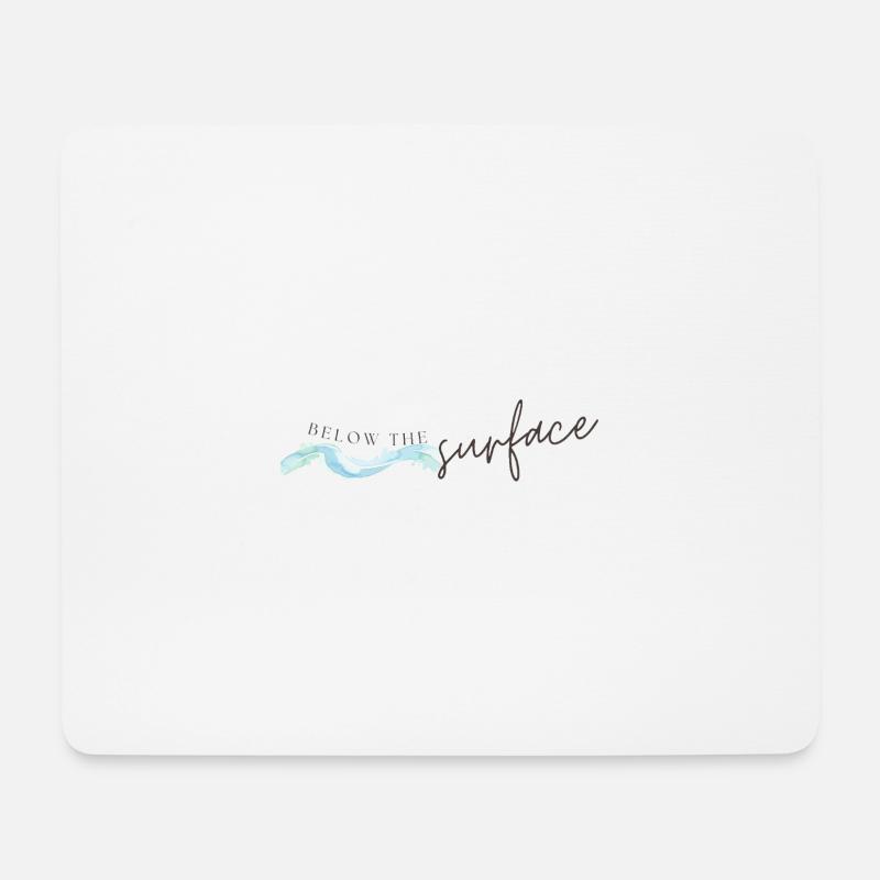 Below The Surface Ocean Inspired T-Shirt - Mouse Pad (horizontal) - white