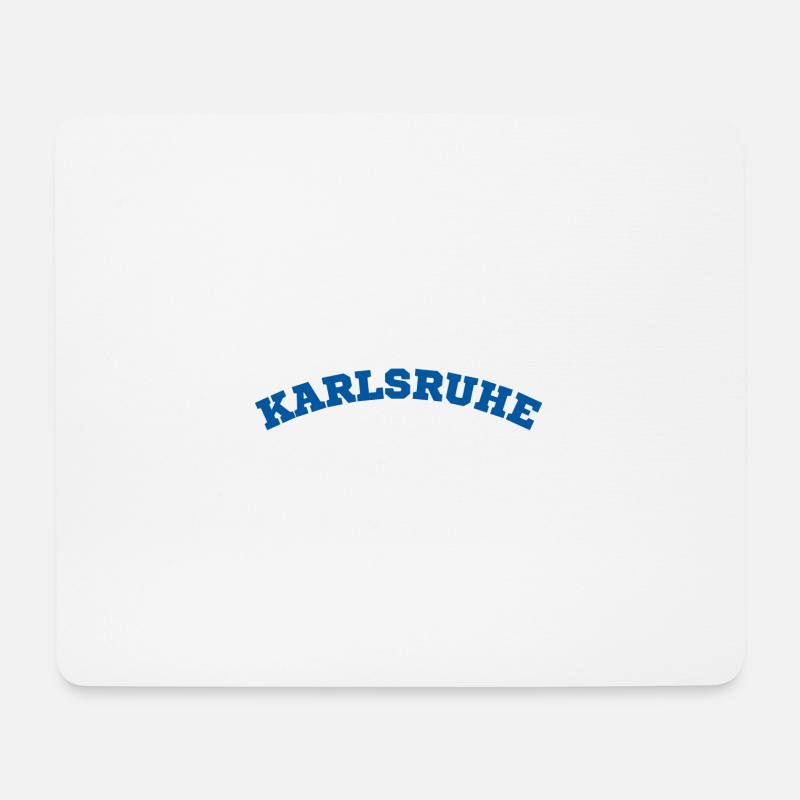 Karlsruhe - Mousepad (Querformat) - Weiß