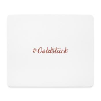 Goldstück - Mousepad (Querformat) - Weiß - Vorne