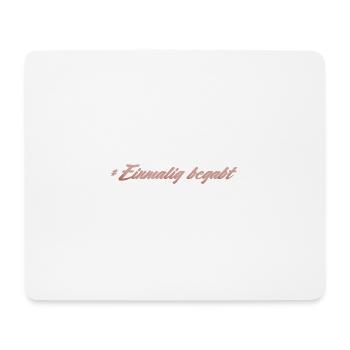 Einmalig begabt - Mousepad (Querformat) - Weiß - Vorne