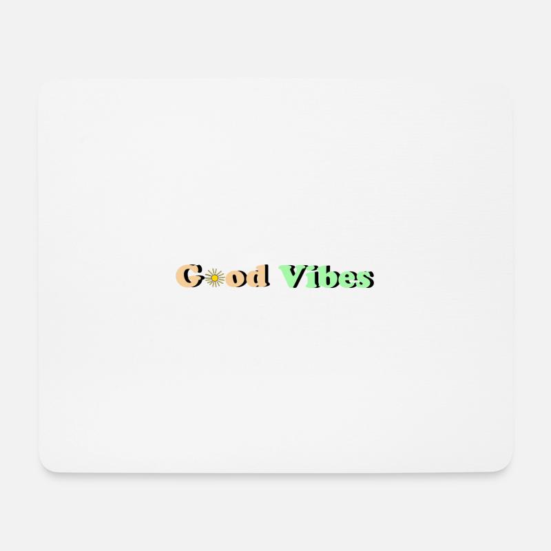 Good Vibes - Mousepad (Querformat) - Weiß
