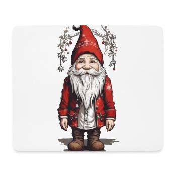 Retro Christmas Gnome at Christmas - Mouse Pad (horizontal) - white - Front