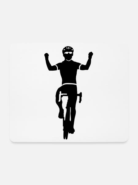 Rennrad - Mousepad (Querformat) - Weiß