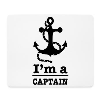 capitaine - Tapis de souris (format paysage) - blanc - Devant