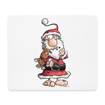 Santa Claus câlins Rennes - Tapis de souris (format paysage) - blanc - Devant