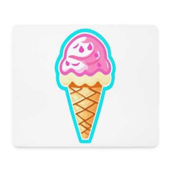 Glace - Tapis de souris (format paysage) - blanc - Devant