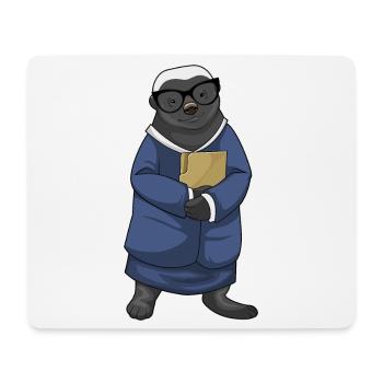 Dachs Sekretärin Ordner Büro - Mousepad (Querformat) - Weiß - Vorne