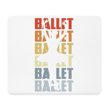 Vintage Ballet - Mouse Pad (horizontal) - white - Front