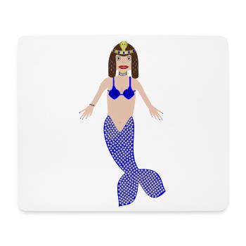 Mermaid Cleopatra Fantasy Art - Mouse Pad (horizontal) - white - Front