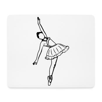 Ballet Girl - Mouse Pad (horizontal) - white - Front