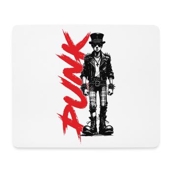Punks mit Hut - Mousepad (Querformat) - Weiß - Vorne