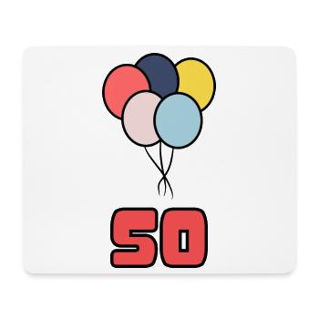 50. 50 YEARS. 50th ANNIVERSARY. 50 YEARS ANNIVERSARY. - Mouse Pad (horizontal) - white - Front