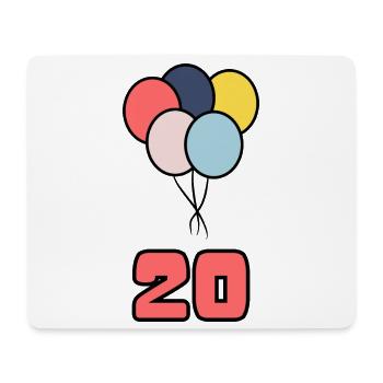 20. 20 YEARS. 20th ANNIVERSARY. 20 YEARS ANNIVERSARY. - Mouse Pad (horizontal) - white - Front