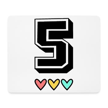 5. 5 YEARS. 5th ANNIVERSARY. 5 YEAR ANNIVERSARY - Mouse Pad (horizontal) - white - Front