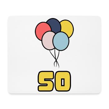 50. 50 YEARS. 50th ANNIVERSARY. 50 YEARS ANNIVERSARY. - Mouse Pad (horizontal) - white - Front