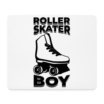 Rollschuh Junge - Mousepad (Querformat) - Weiß - Vorne