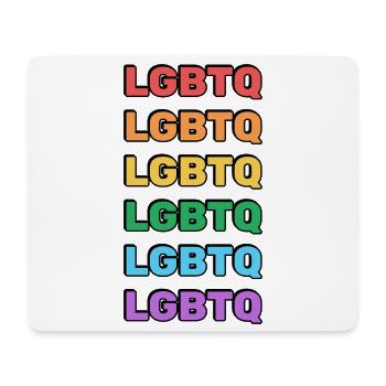 Rainbow LGBTQ - Mouse Pad (horizontal) - white - Front