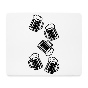 verre à bière chope à bière chope icône - Tapis de souris (format paysage) - blanc - Devant