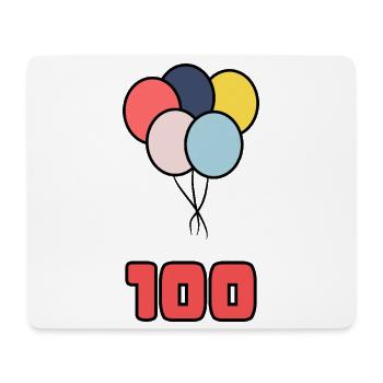 100. 100 JAHRE. 100-JÄHRIGES JUBILÄUM. GEBURTSTAG 100 - Mousepad (Querformat) - Weiß - Vorne