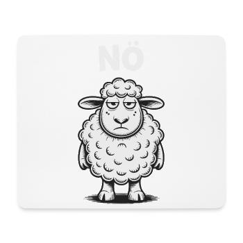 NÖ – grummeliges Schaf Humor Design - Mousepad (Querformat) - Weiß - Vorne