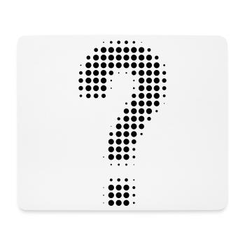 Optique pixel point d’interrogation - Tapis de souris (format paysage) - blanc - Devant