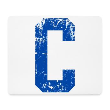 Letter c retro sport - Mouse Pad (horizontal) - white - Front