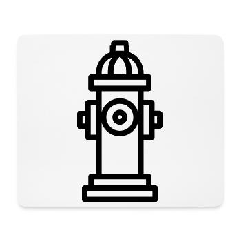 Fire hydrant - Mouse Pad (horizontal) - white - Front