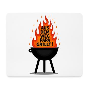 Barbecue Barbecue season Dad grilling at the grill Dad grilling - Mouse Pad (horizontal) - white - Front