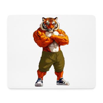 Tiger Sport Animal - Mouse Pad (horizontal) - white - Front