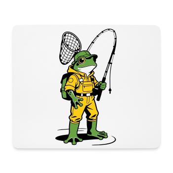 Frog Fisherman - Mouse Pad (horizontal) - white - Front