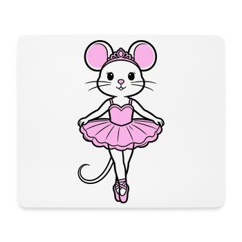 ballerina mouse - Mouse Pad (horizontal) - white - Front