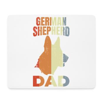 German Shepherd Father - Mouse Pad (horizontal) - white - Front