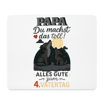Papa, du machst das toll – 4. Vatertag - Mousepad (Querformat) - Weiß - Vorne