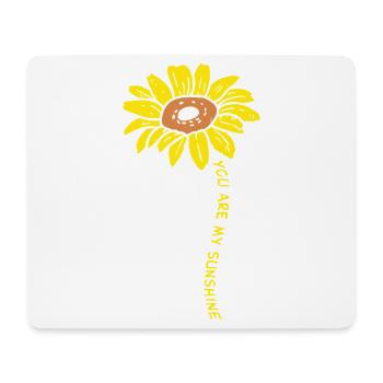 Sunflower Pup Emblem - Mouse Pad (horizontal) - white - Front