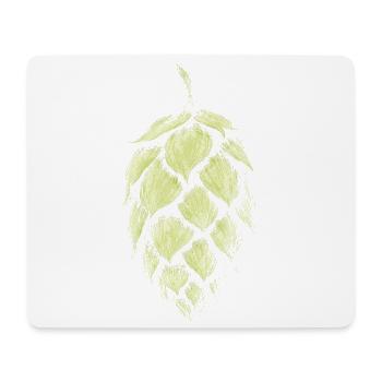 Houblon - Tapis de souris (format paysage) - blanc - Devant