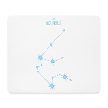 Aquarius Zodiac Sign Star Constellation Blue - Mouse Pad (horizontal) - white - Front