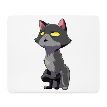 Katze Augenrollen Humor - Mousepad (Querformat) - Weiß - Vorne