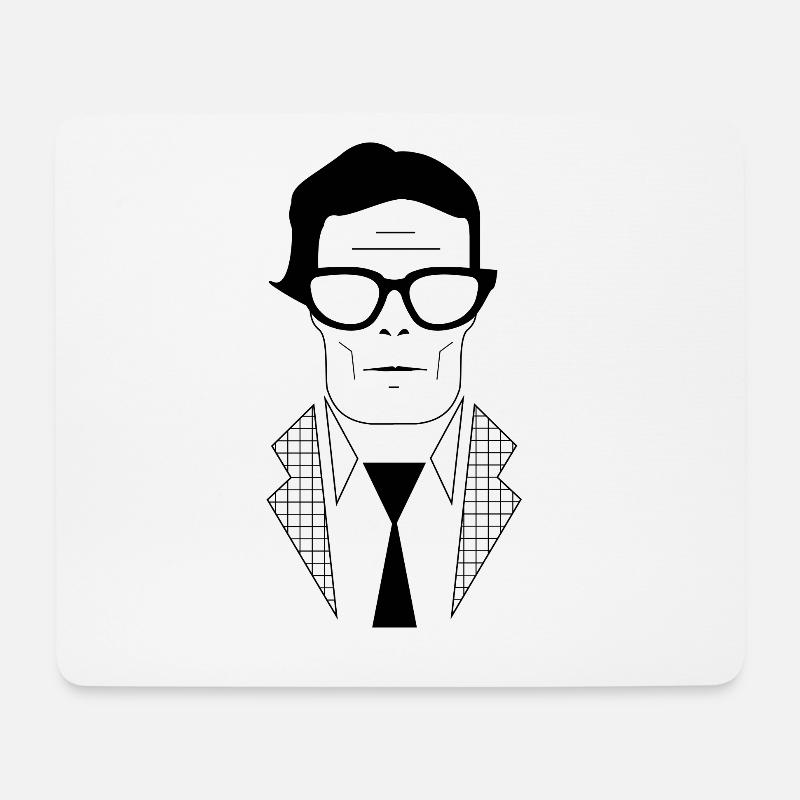 Pier Paolo Pasolini - Mousepad (Querformat) - Weiß