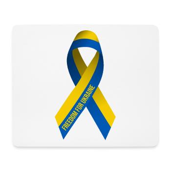 Boucle de la liberté pour l’Ukraine - Tapis de souris (format paysage) - blanc - Devant