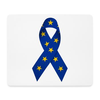 Schleife Europa Flagge Design Geschenk - Mousepad (Querformat) - Weiß - Vorne