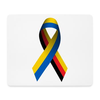 L’Allemagne pour la paix en Ukraine - Tapis de souris (format paysage) - blanc - Devant
