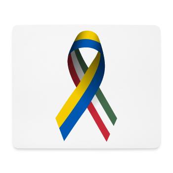 La Hongrie pour la paix en Ukraine - Tapis de souris (format paysage) - blanc - Devant
