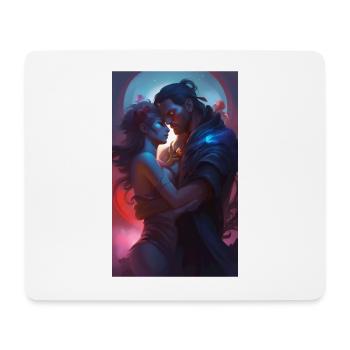 Passionate romance & lively/vivid love - Mouse Pad (horizontal) - white - Front