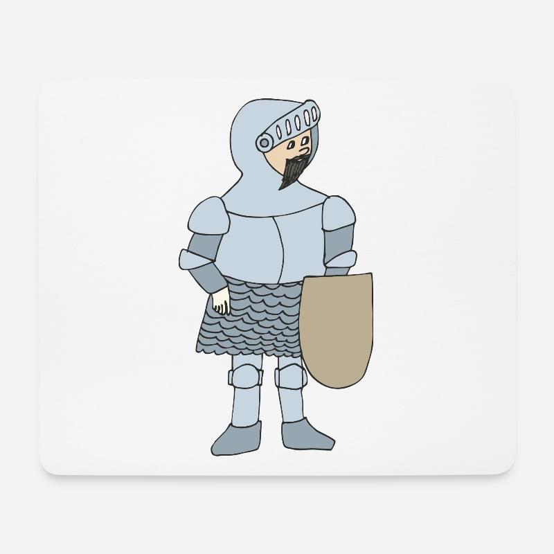 Ritter im mittelalterlichen Stil - Mousepad (Querformat) - Weiß