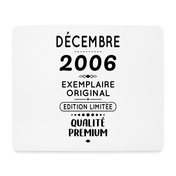 18th Birthday - December 2006 Original - Mouse Pad (horizontal) - white - Front