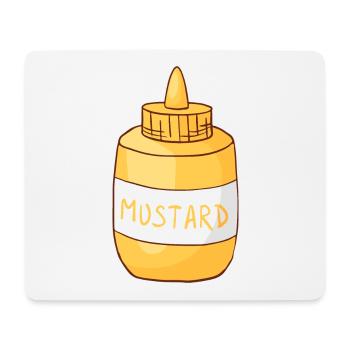 Senf - Mousepad (Querformat) - Weiß - Vorne