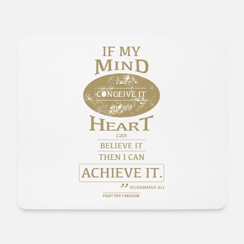 My Mind. Gold - Mousepad (Querformat) - Weiß