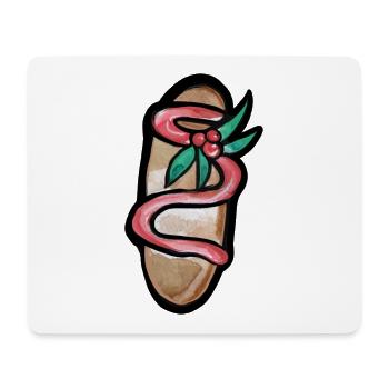 Serpent Bloom Sandale - Mousepad (Querformat) - Weiß - Vorne