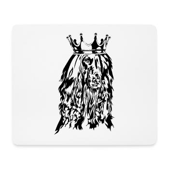 Afghanischer Windhund Krone Afghane Hunde Wilsigns - Mousepad (Querformat) - Weiß - Vorne